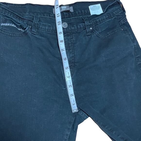 Levi’s Perfectly Slimming 512 Boot Cut Black Jeans 12 Short 28” inseam - Picture 10 of 14